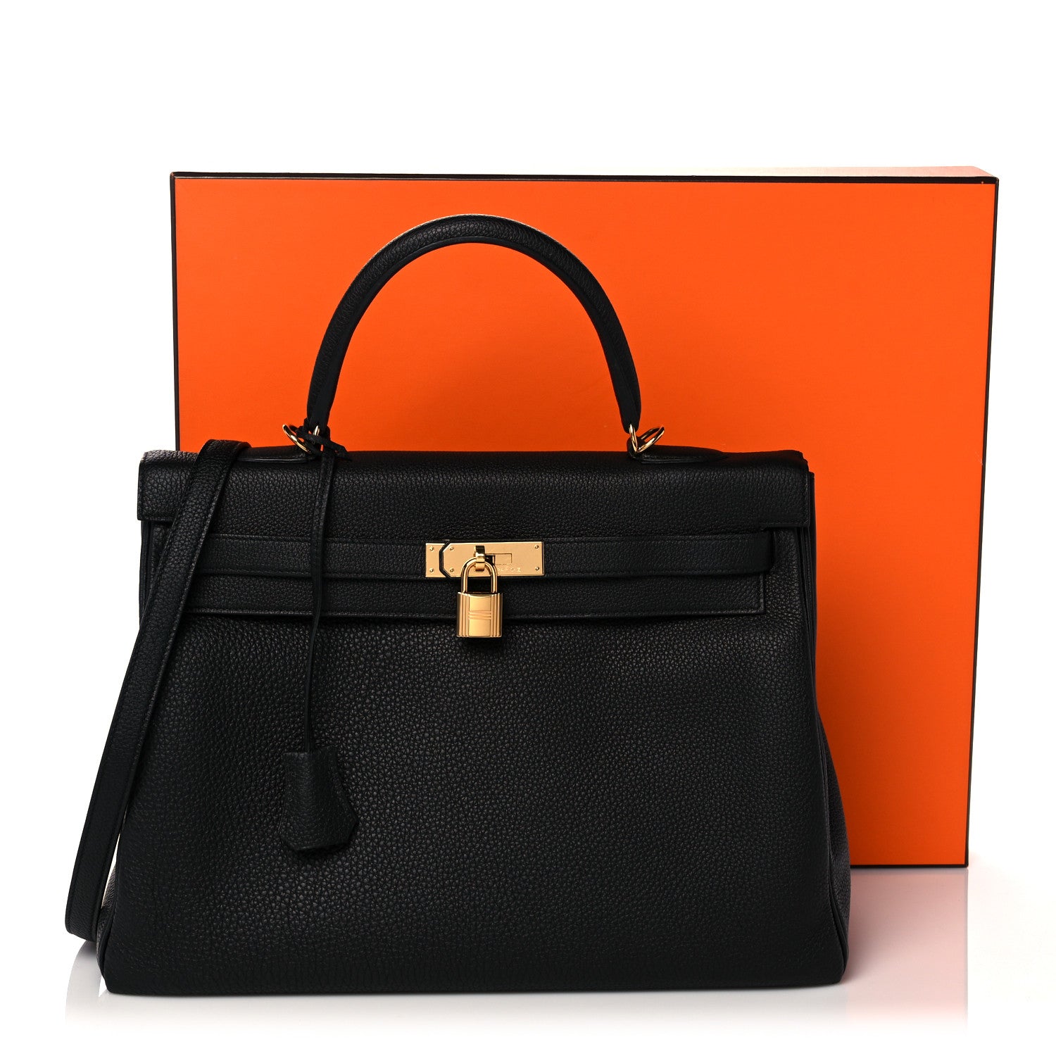 Hermes Togo Kelly Retourne 35 Black 38 of 38