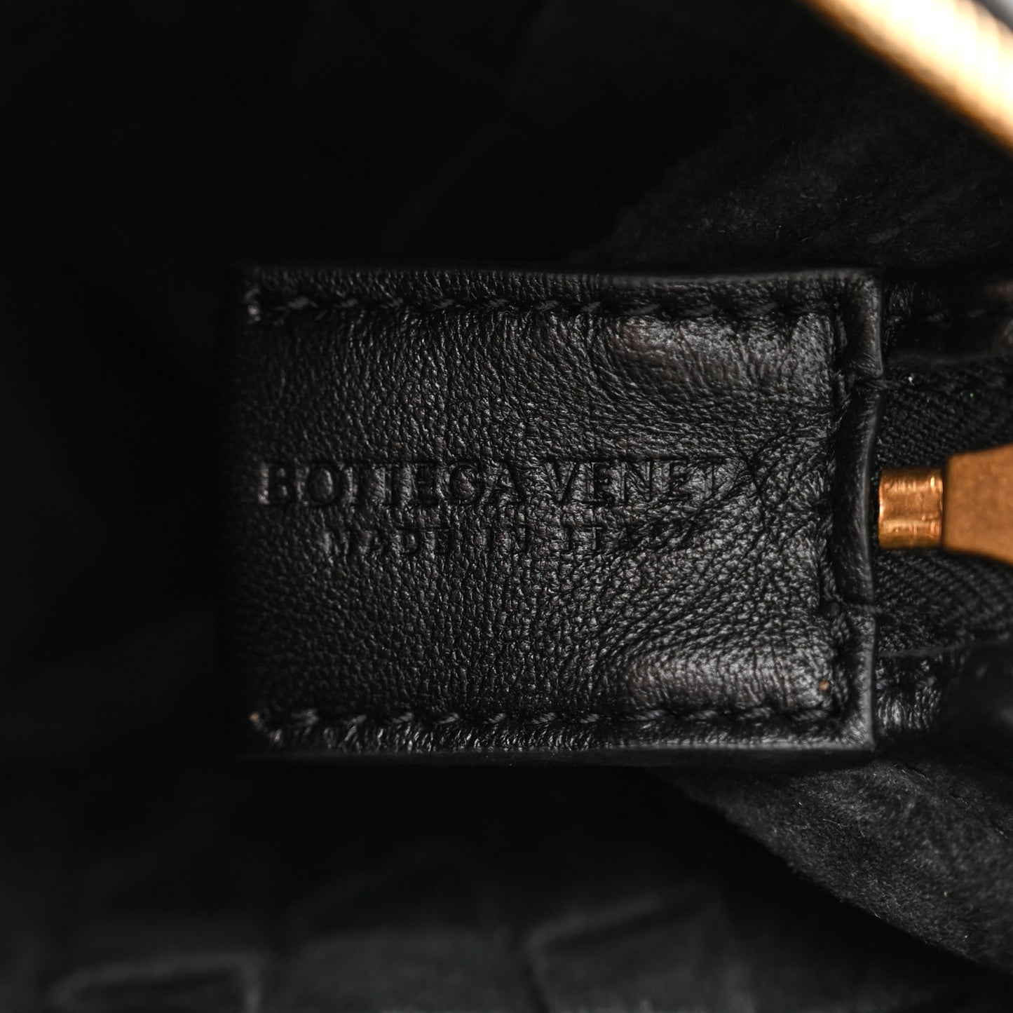 Nappa Intrecciato Mini Loop Camera Bag Black