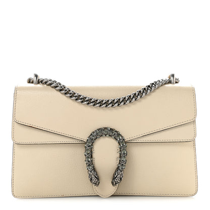 Gucci Textured Calfskin Crystal Small Dionysus Shoulder Bag Mystic White 1 of 13