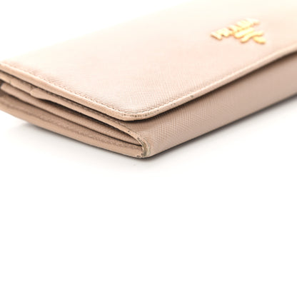 Prada Saffiano Metal Continental Flap Wallet Cammeo 12 of 17