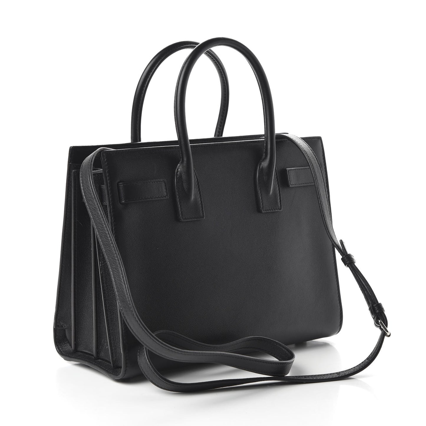 Calfskin Patchwork Baby Sac De Jour Black