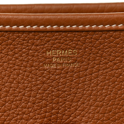Hermes Taurillon Clemence Evelyne III GM Gold 6 of 11