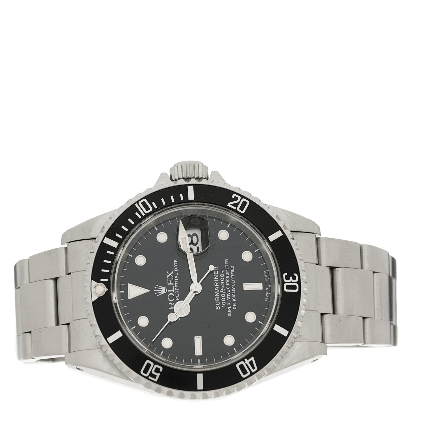 Stainless Steel 40mm Oyster Perpetual Submariner Date Watch Black 16610