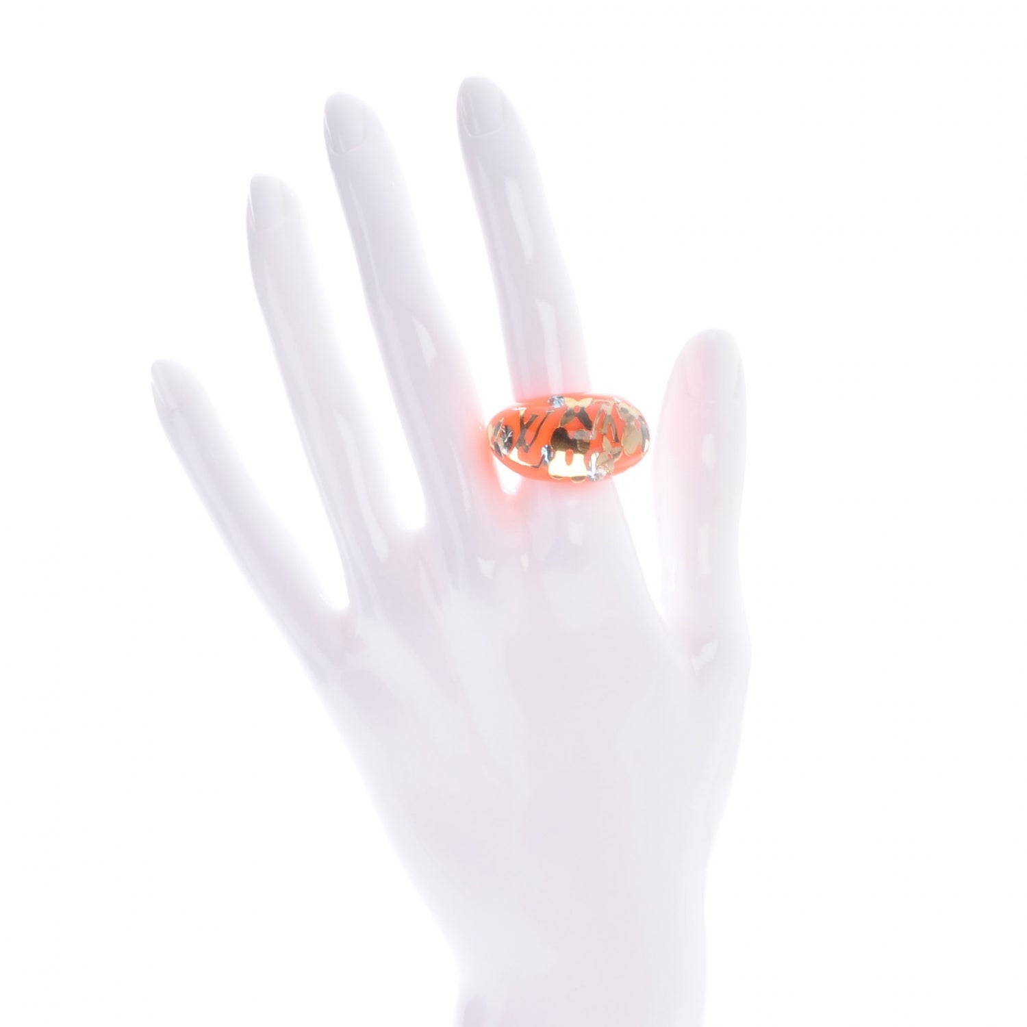 Louis Vuitton Inclusion Ring Medium 7 Orange Sunset 2 of 6
