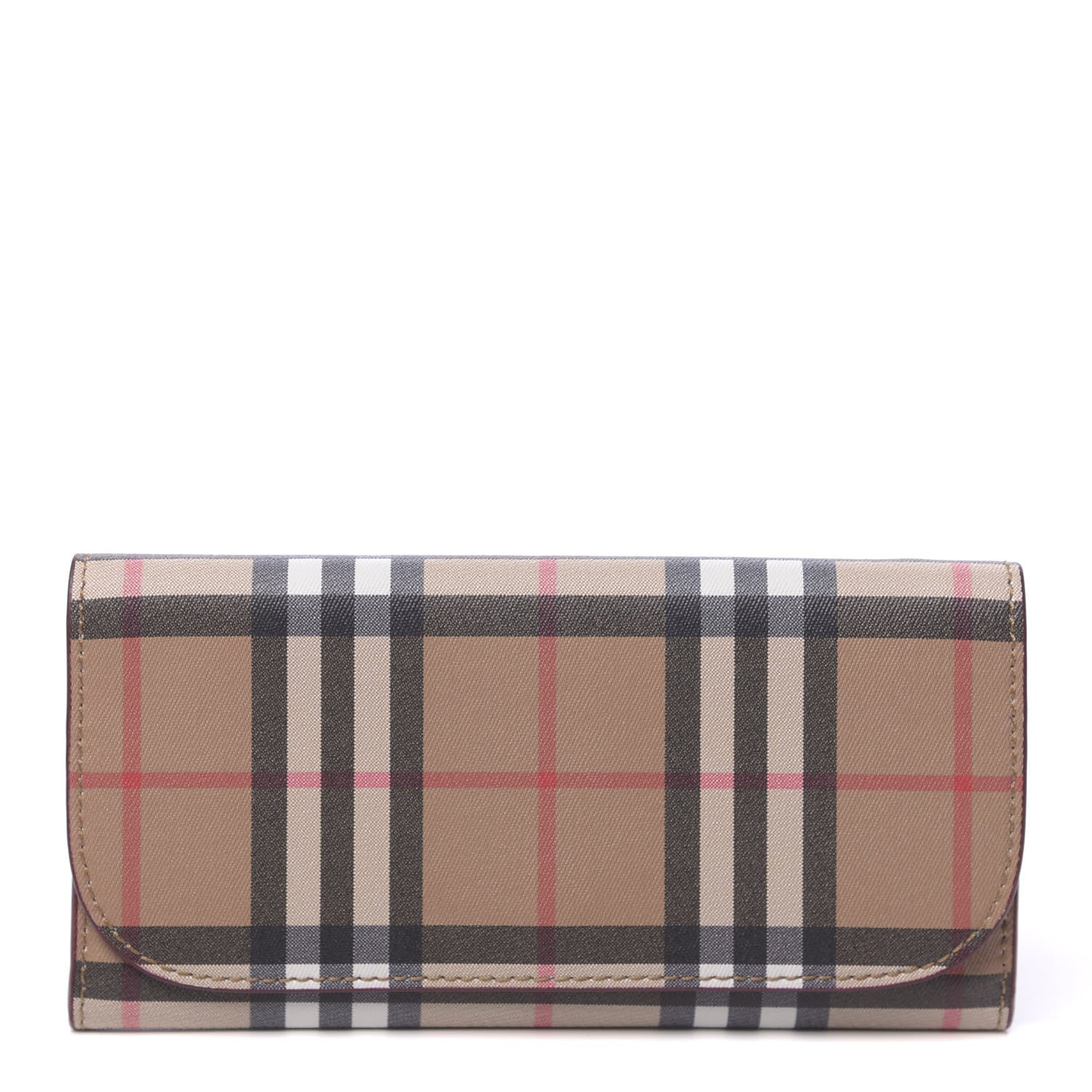 Burberry Vintage Check Continental Wallet Crimson 1 of 8