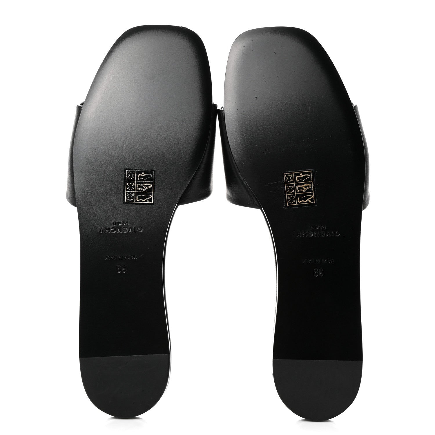 Givenchy Lambskin 4G Flat Sandals 39 Black 5 of 9