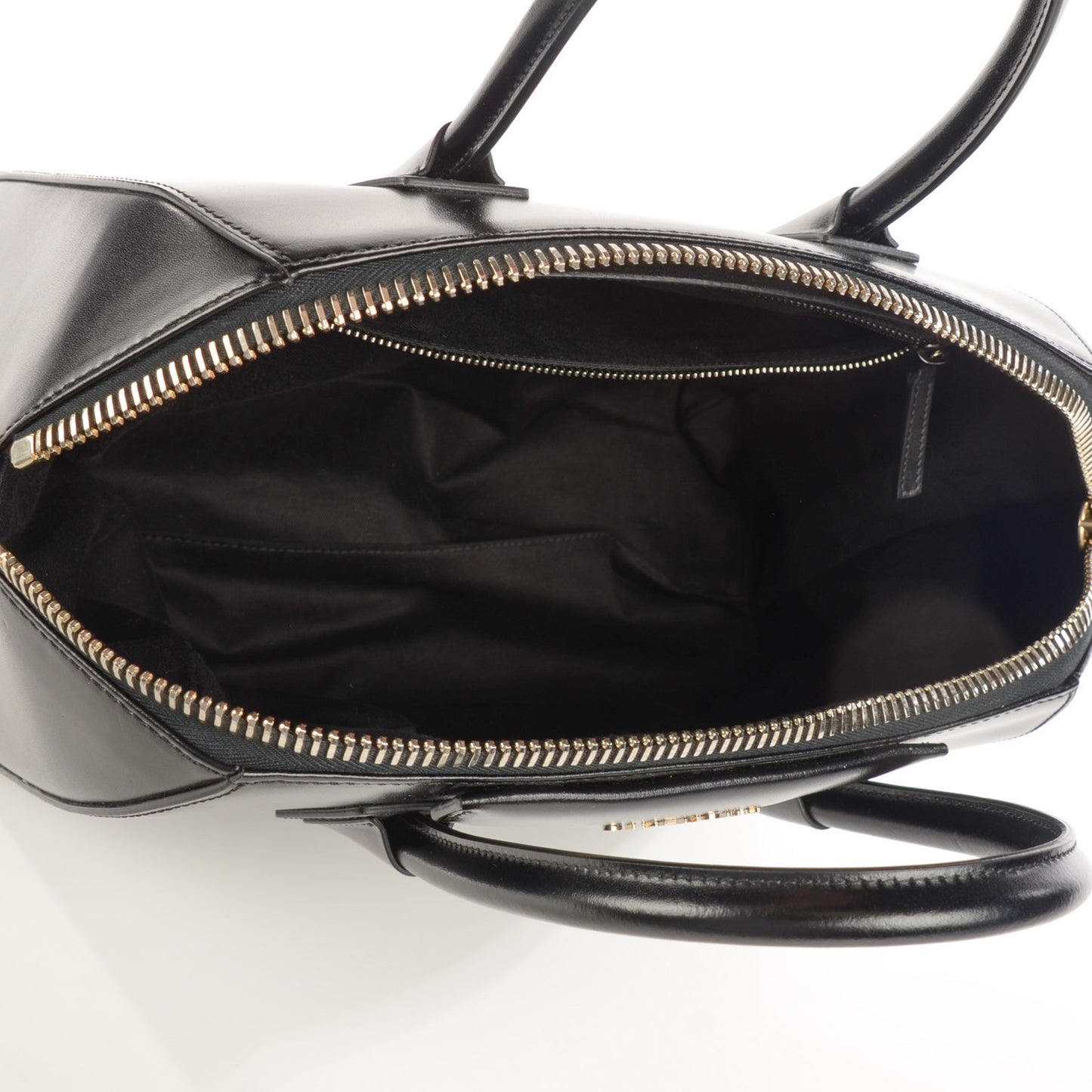 Shiny Lord Calfskin Medium Antigona Black