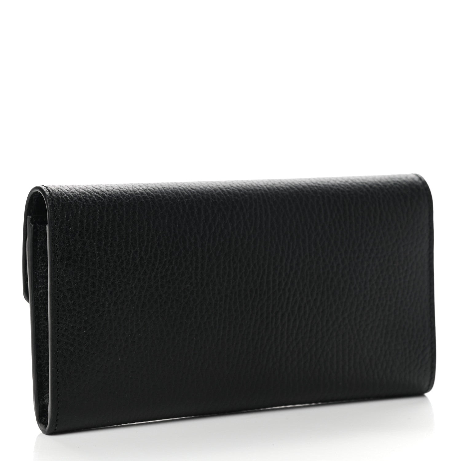 Gucci Dollar Calfskin Interlocking G Continental Wallet Black 3 of 8