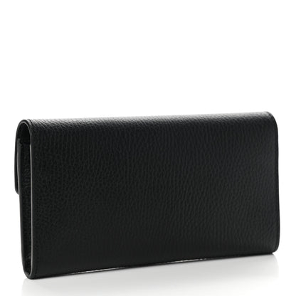 Gucci Dollar Calfskin Interlocking G Continental Wallet Black 3 of 8