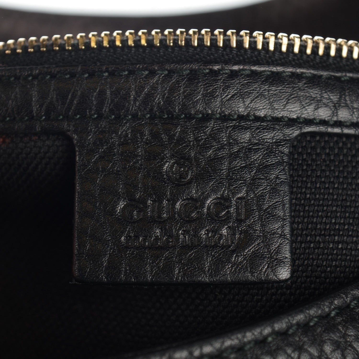 Gucci Pebbled Calfskin Medium Emily Hobo Black 5 of 7