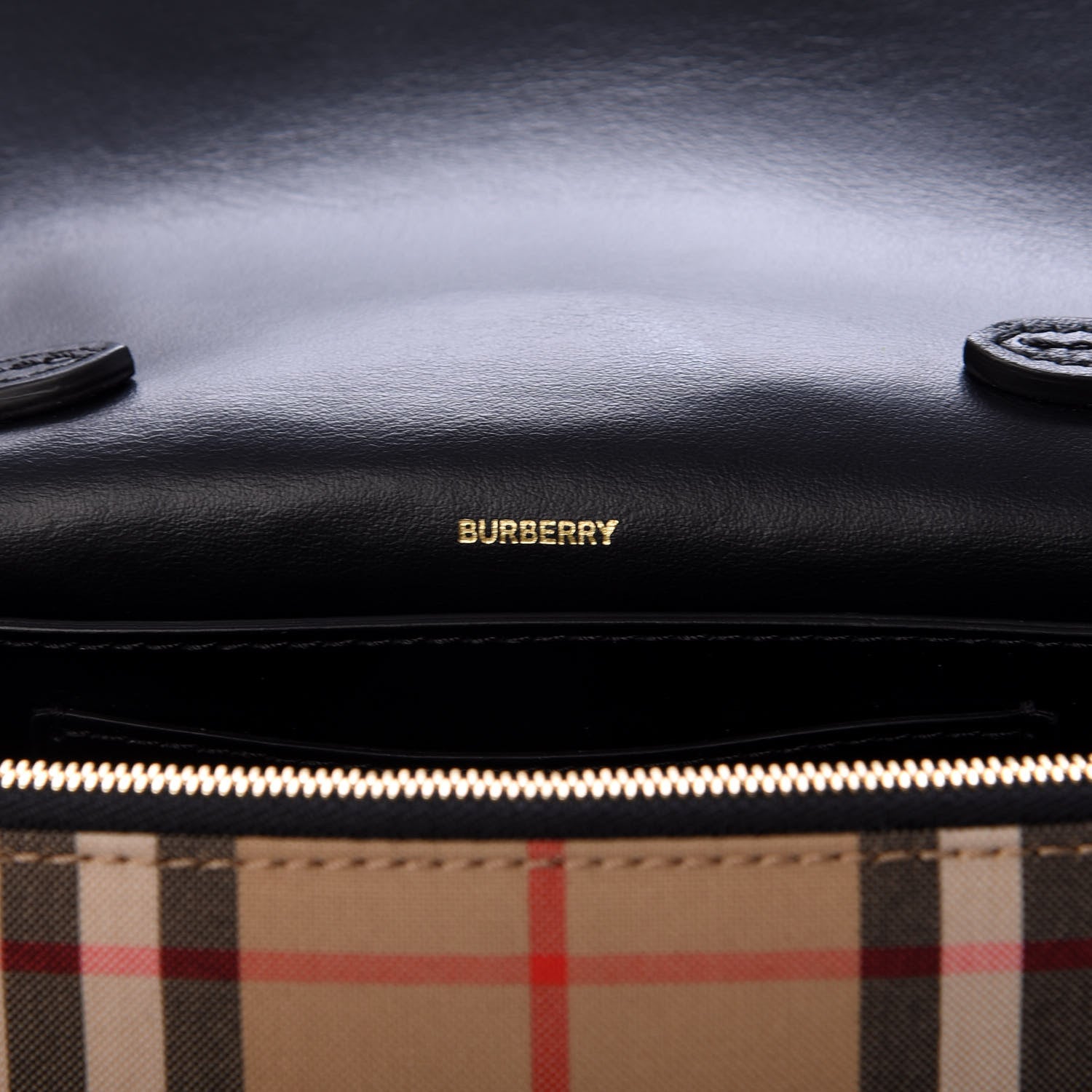 Burberry Vintage Check Hackberry Crossbody Bag Archive Beige Black 6 of 10