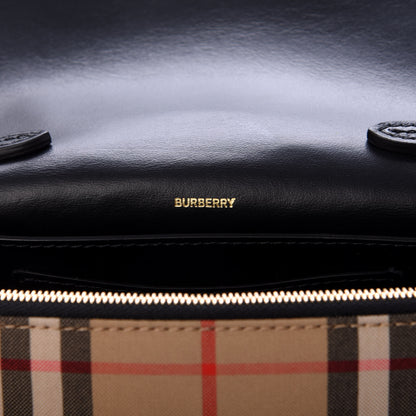Burberry Vintage Check Hackberry Crossbody Bag Archive Beige Black 6 of 10