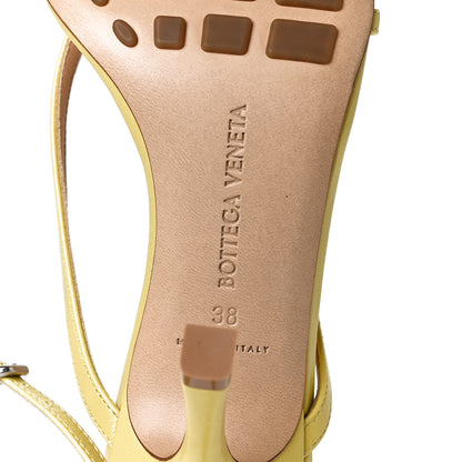 Bottega Veneta Lambskin Stretch Multi Strap 90mm Sandals 38 Pear 15 of 18