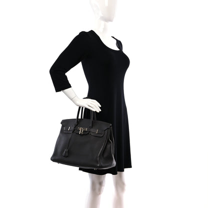 Hermes Taurillon Clemence BIRKIN 35 Graphite 2 of 14