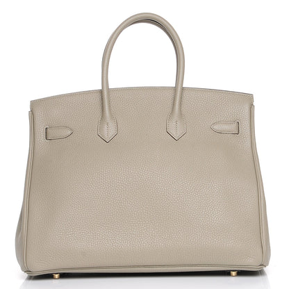 Hermes Taurillon Clemence Birkin 35 Sauge 4 of 27