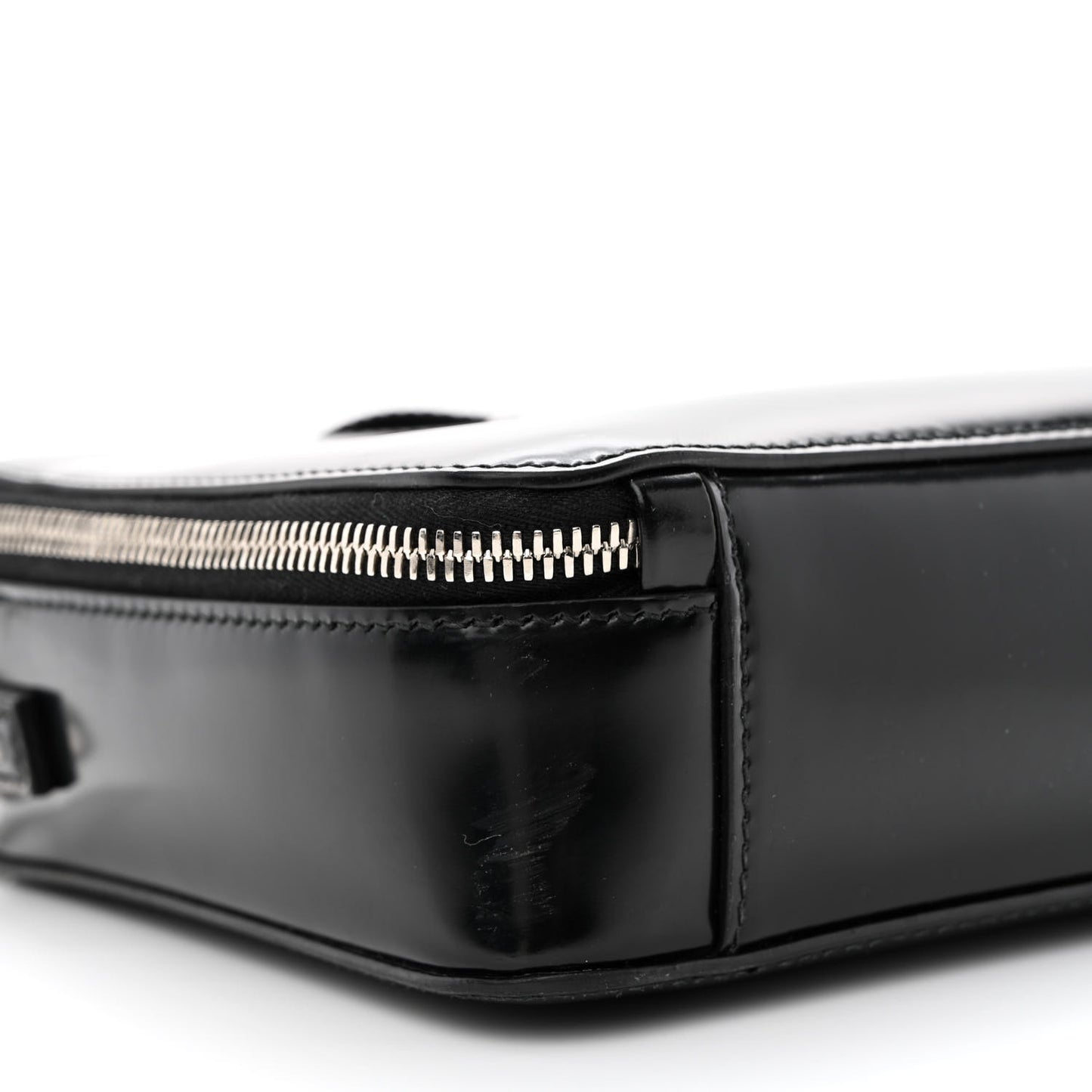 Spazzolato Medium Brique Crossbody Bag Black