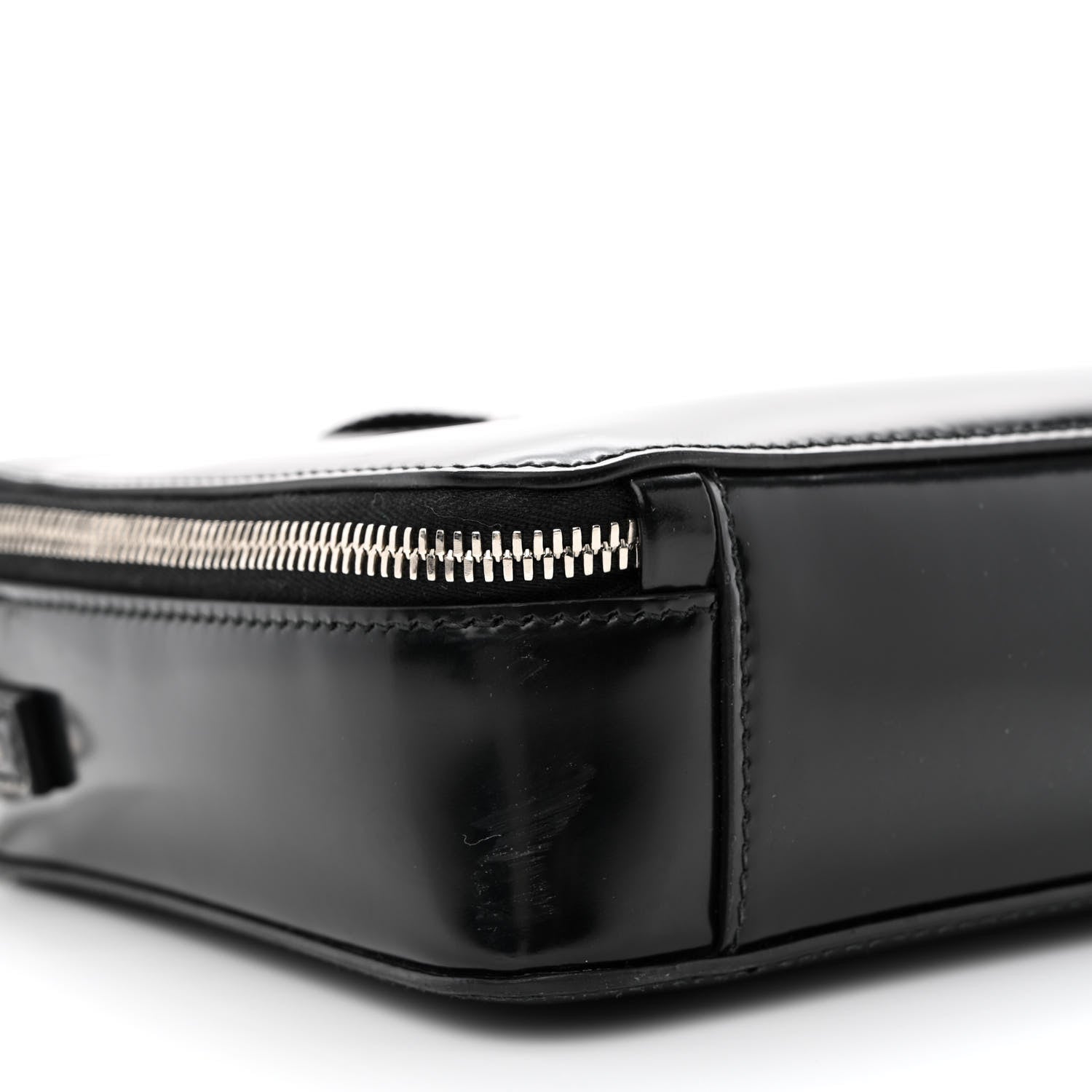 Prada Spazzolato Medium Brique Crossbody Bag Black 11 of 14