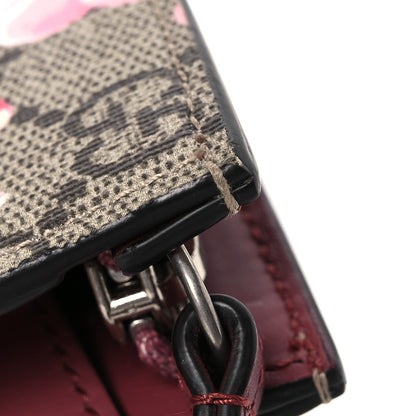 Gucci GG Supreme Monogram Blooms Large Cosmetic Case Beige Multicolor Dry Rose 9 of 11