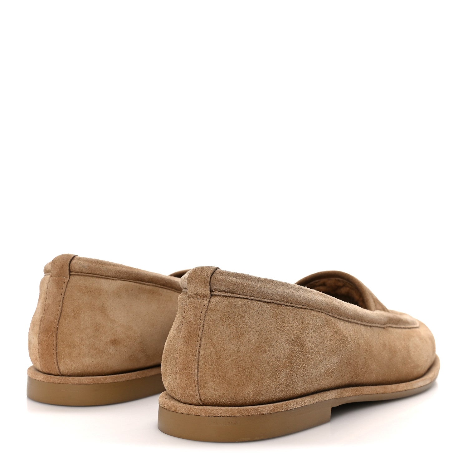 Chanel Suede Calfskin CC Loafers 36 Dark Beige 5 of 11