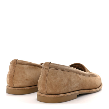 Chanel Suede Calfskin CC Loafers 36 Dark Beige 5 of 11