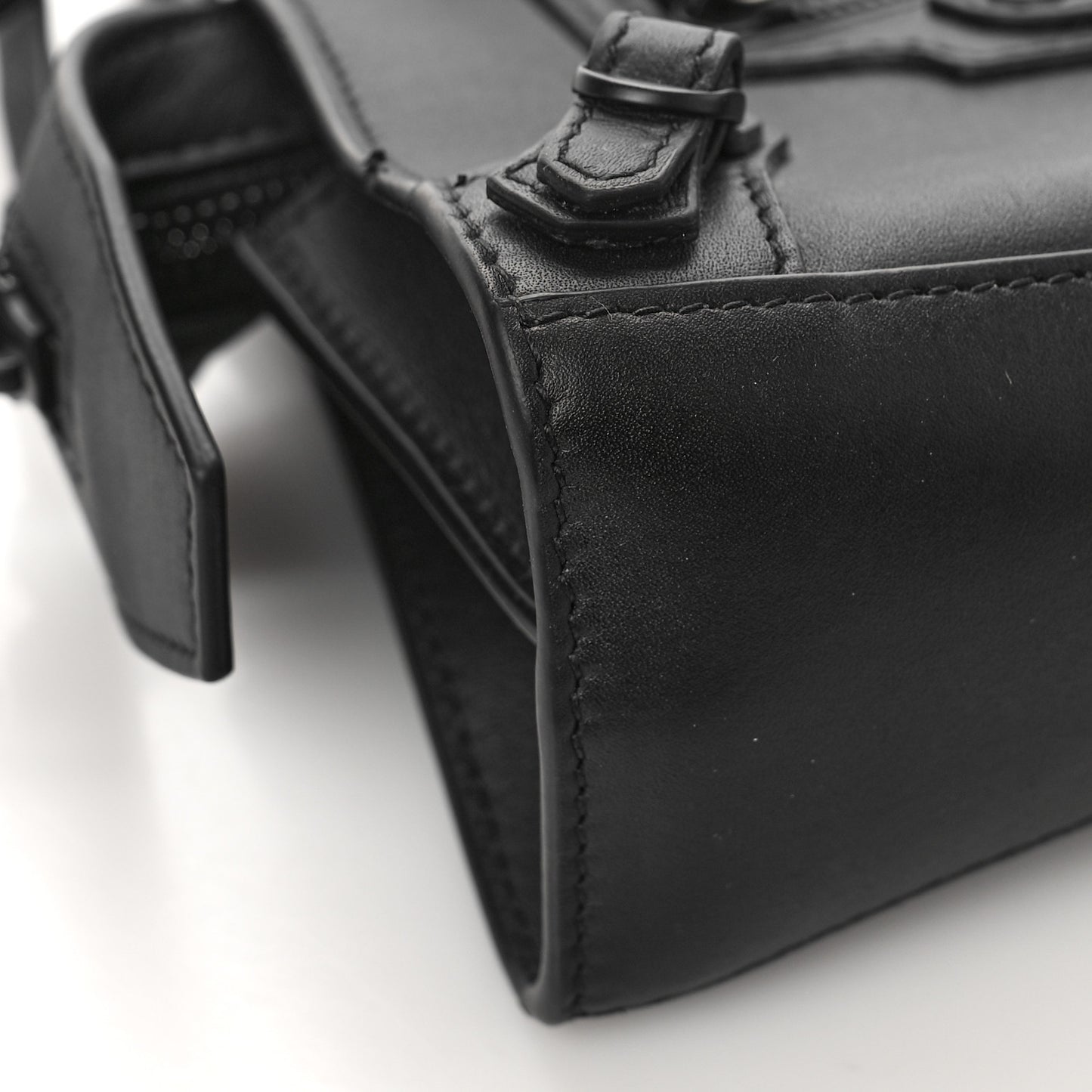 Smooth Calfskin Neo Classic Black Hardware Nano City Crossbody Black