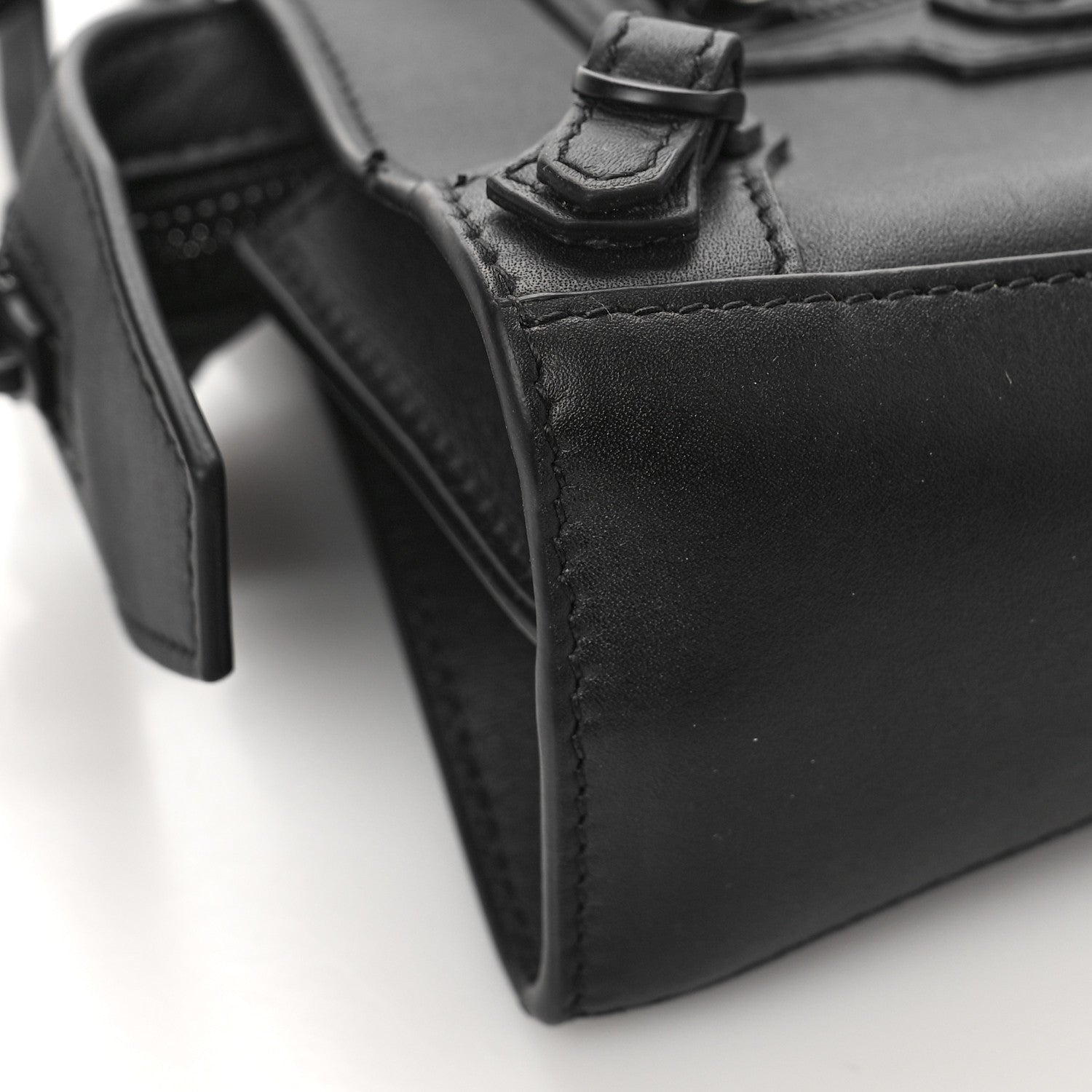 Balenciaga Smooth Calfskin Neo Classic Black Hardware Nano City Crossbody Black 7 of 9