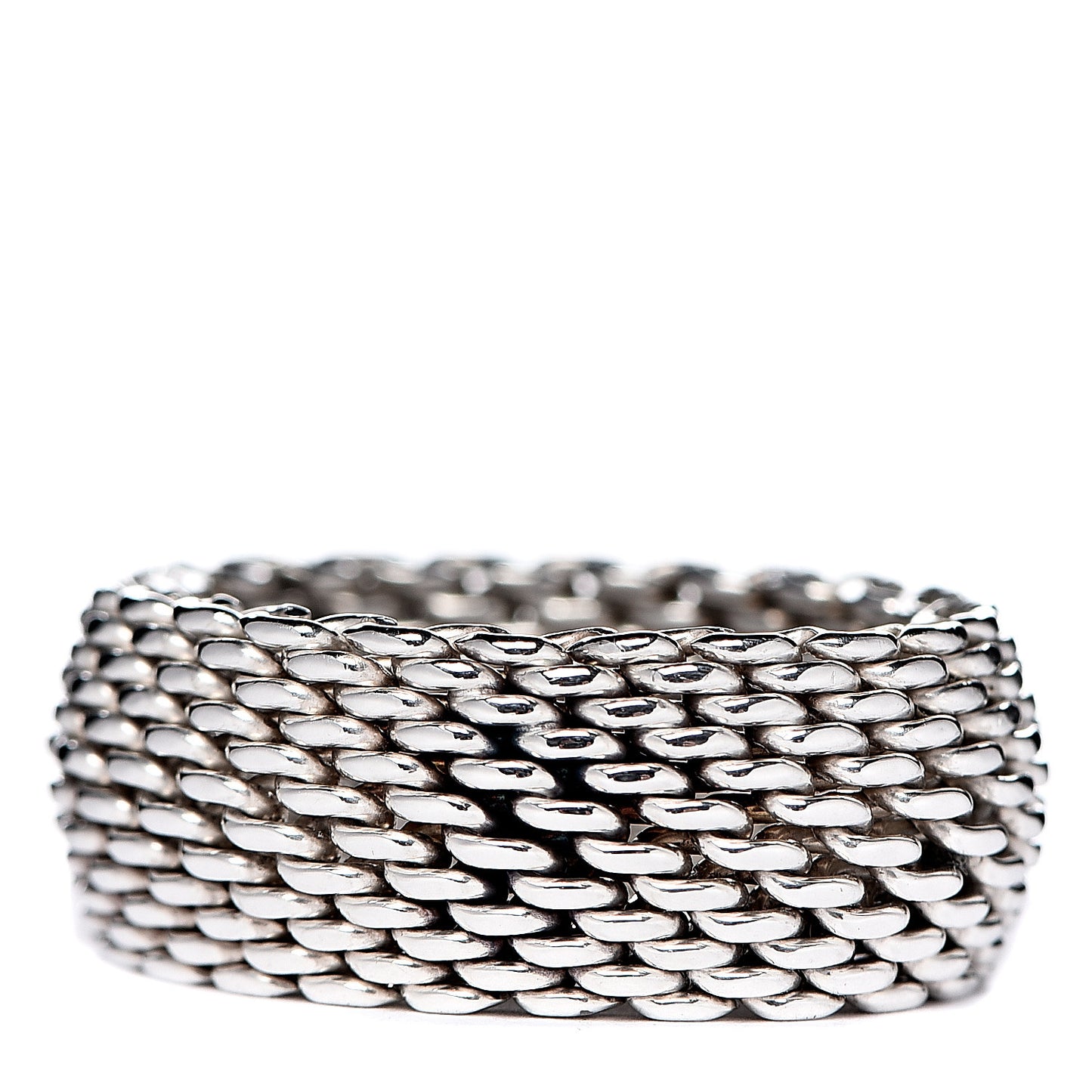 Sterling Silver Mesh Somerset Ring 57 8