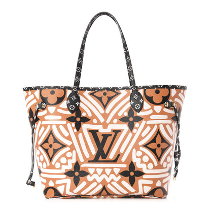 Louis Vuitton Monogram Giant Crafty Neverfull MM Creme Caramel 3 of 13