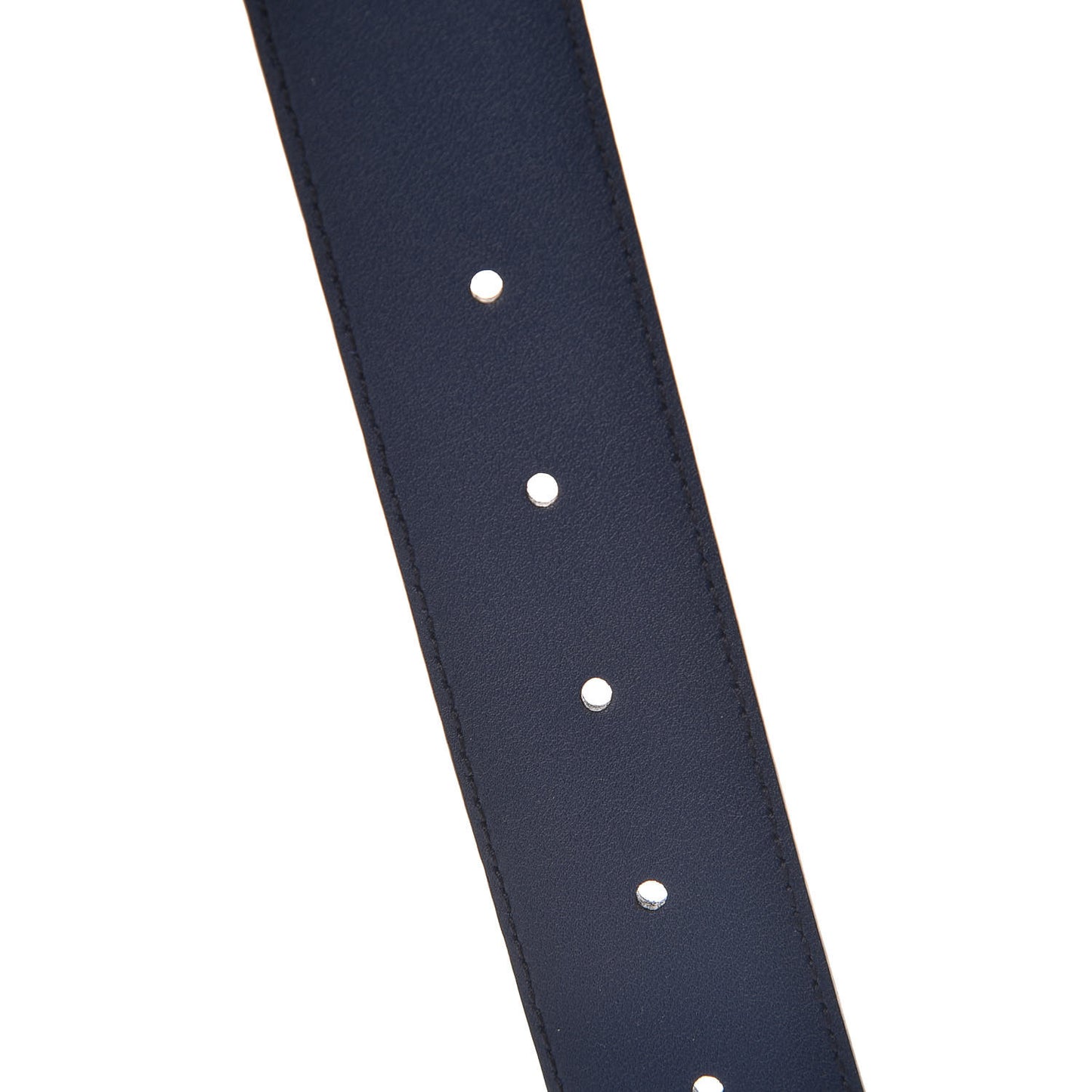 Moon Calfskin Interlocking G 37mm Belt 70 28 Cobalt Blue