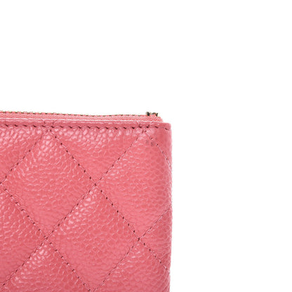 Chanel Caviar Quilted Small Cosmetic Case Pink 8 of 9
