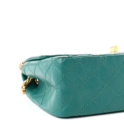 Chanel Aged Calfskin Quilted 2.55 Reissue Mini Flap Green 9 of 10