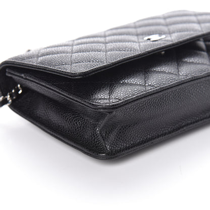 Chanel Caviar Quilted Wallet On Chain WOC Black 9 of 11