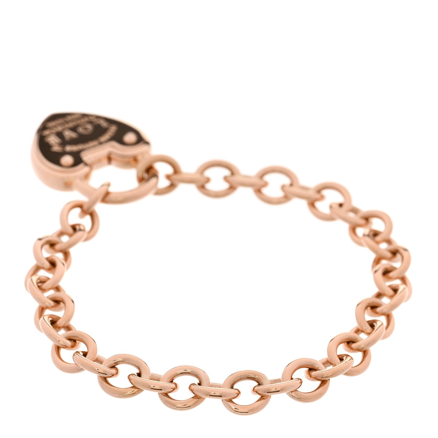 18K Rose Gold Return To Tiffany Love Lock Bracelet