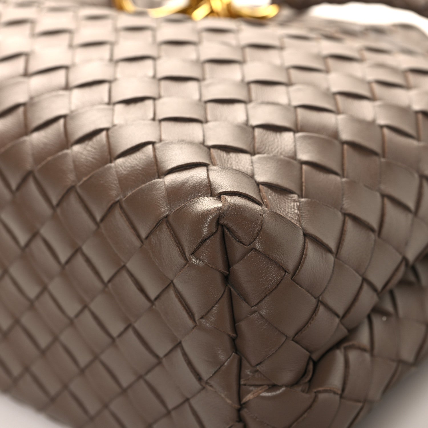 Bottega Veneta Nappa Intrecciato Medium Andiamo Shoulder Bag Taupe Grey 10 of 12