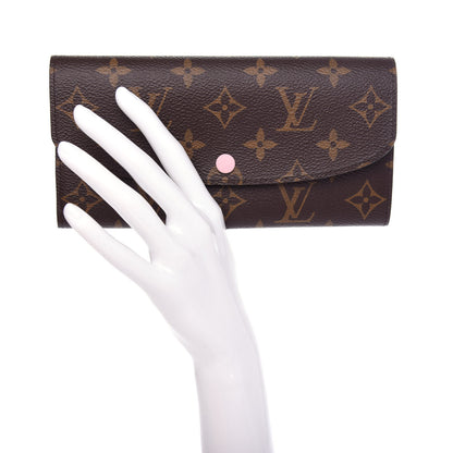 Louis Vuitton Monogram Emilie Wallet Rose Ballerine 2 of 8