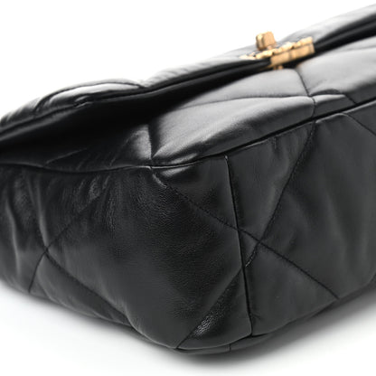 Chanel Lambskin Quilted Large Chanel 19 Flap Black 8 of 9