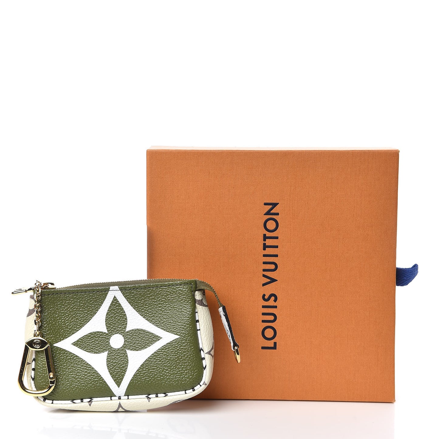 Monogram Giant Micro Pochette Accessories Kaki White