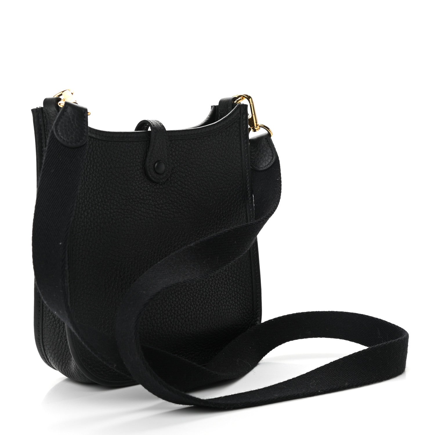 Hermes Taurillon Clemence Evelyne TPM Black 3 of 11