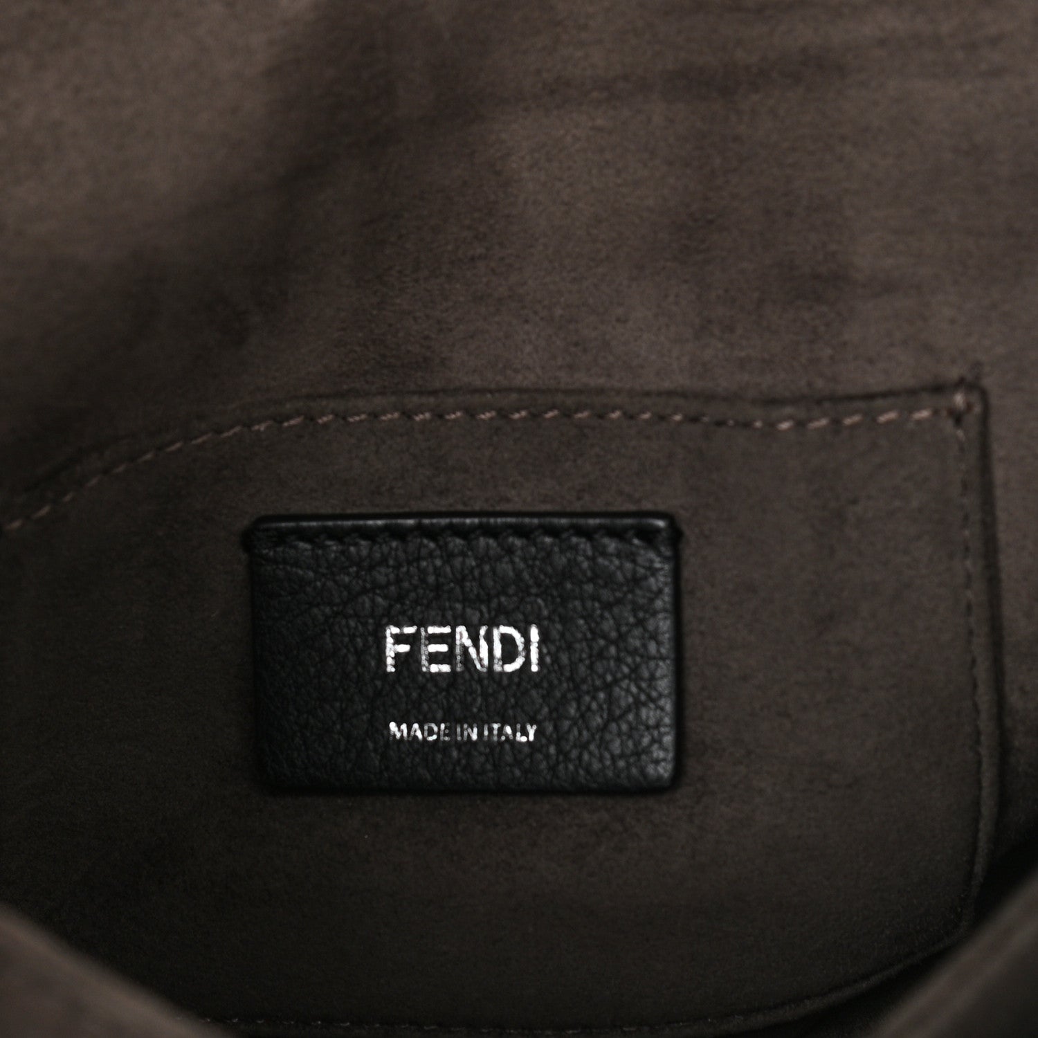 Fendi Vitello Catalan Mirror Scalloped Multi Studded Small Kan I Shoulder Bag Argento 6 of 11