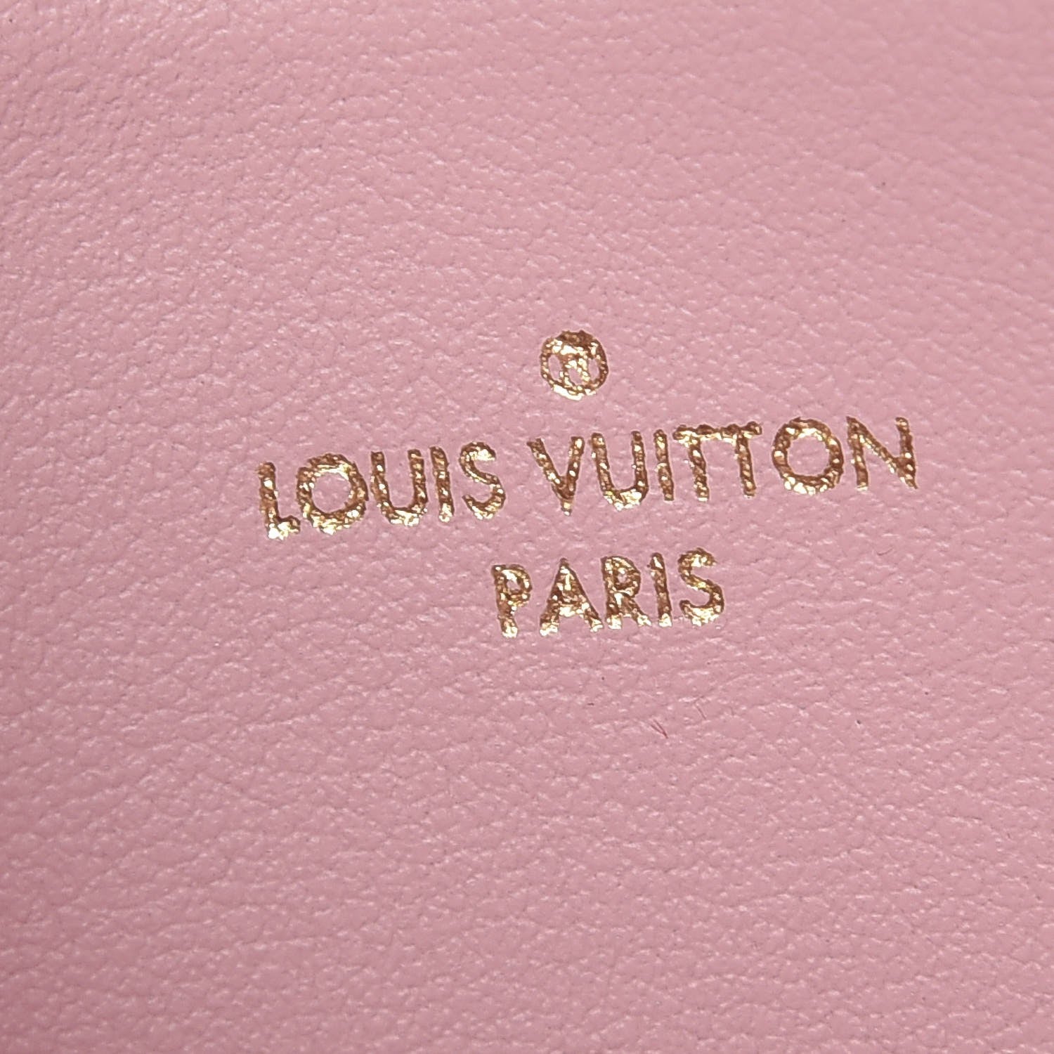 Louis Vuitton Damier Azur Felicie Chain Wallet Zippered Insert Rose Ballerine 6 of 6