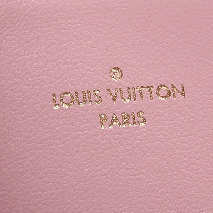 Louis Vuitton Damier Azur Felicie Chain Wallet Zippered Insert Rose Ballerine 6 of 6