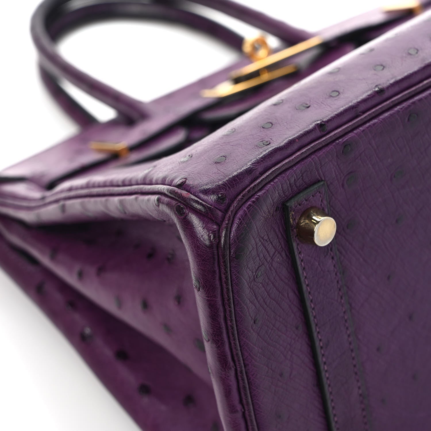 Hermes Ostrich Birkin 30 Violine 9 of 11