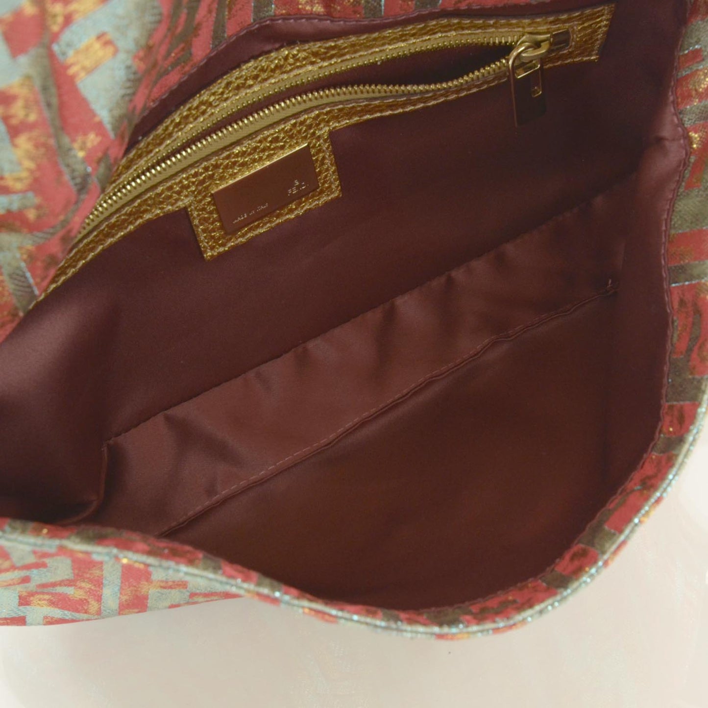 Metallic Lurex Zucca Baguette Gold