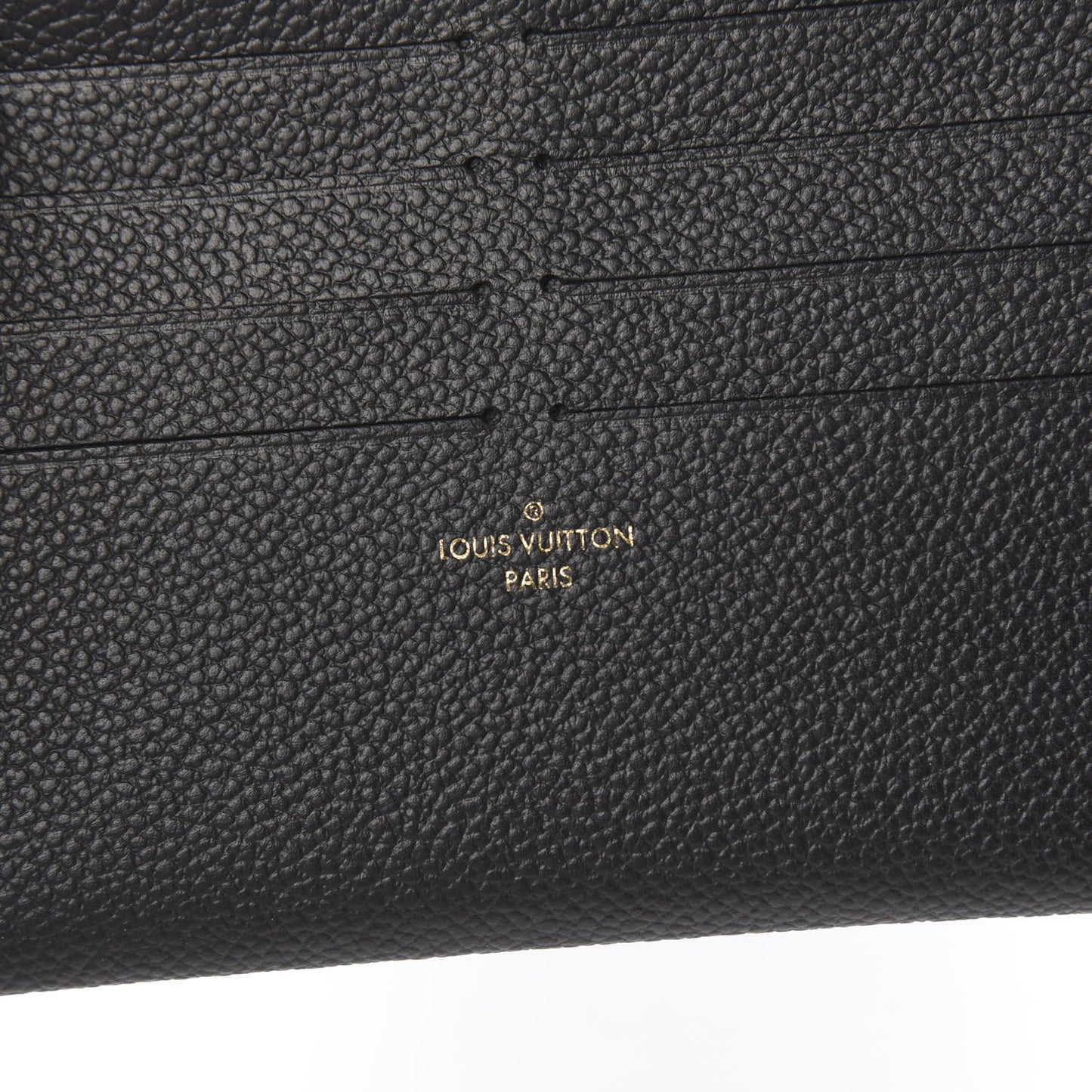 Calfskin Felicie Chain Wallet Card Holder Insert Black