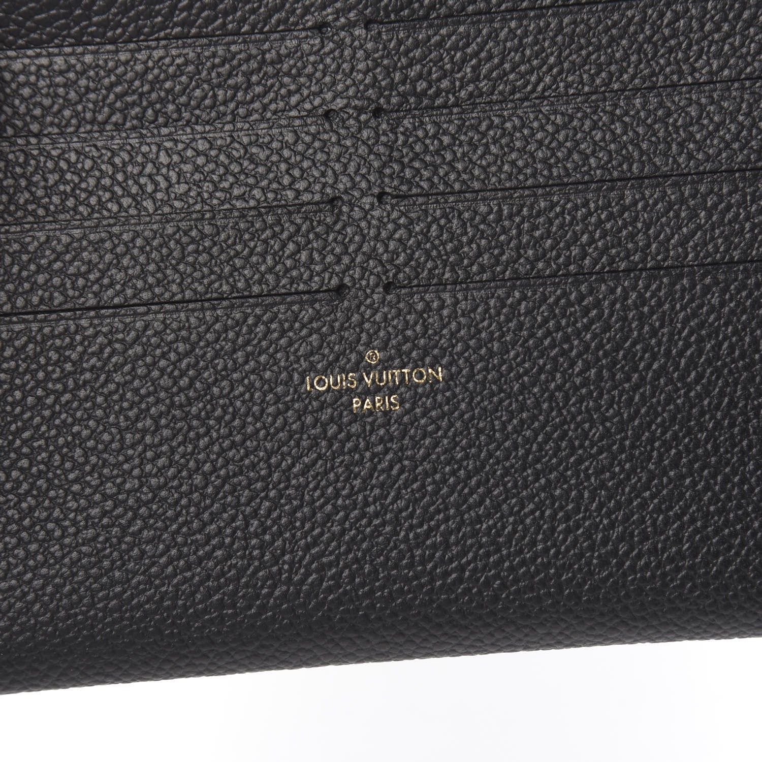 Louis Vuitton Calfskin Felicie Chain Wallet Card Holder Insert Black 5 of 5