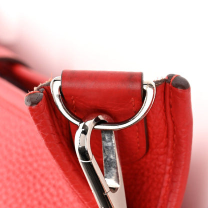 Hermes Taurillon Clemence Evelyne III PM Rouge Tomate 11 of 12