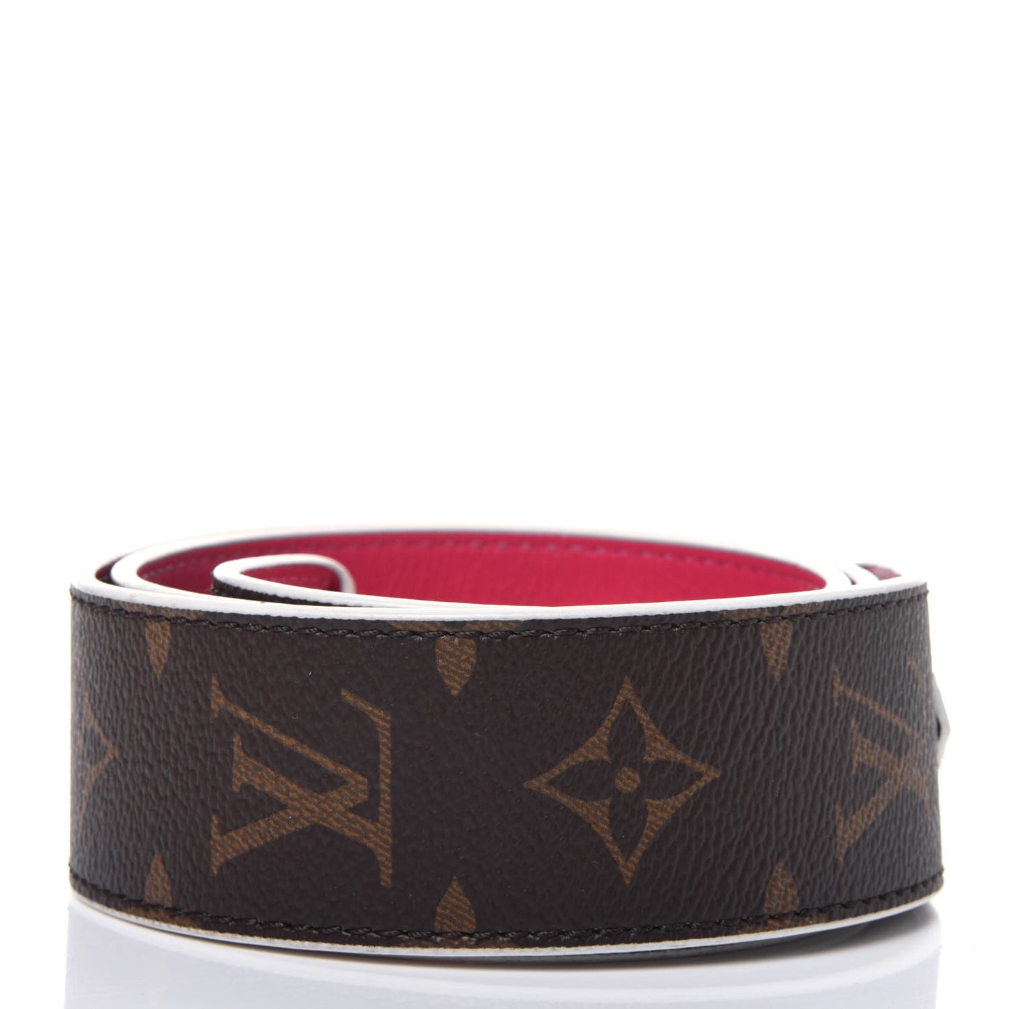 Monogram Bandouliere Shoulder Strap Hot Pink