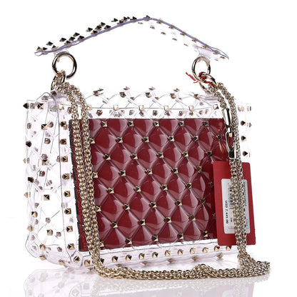 Valentino Garavani PVC Medium Rockstud Spike Shoulder Bag 3 of 8