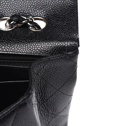 Chanel Caviar Quilted Jumbo Single Flap Black 12 of 15