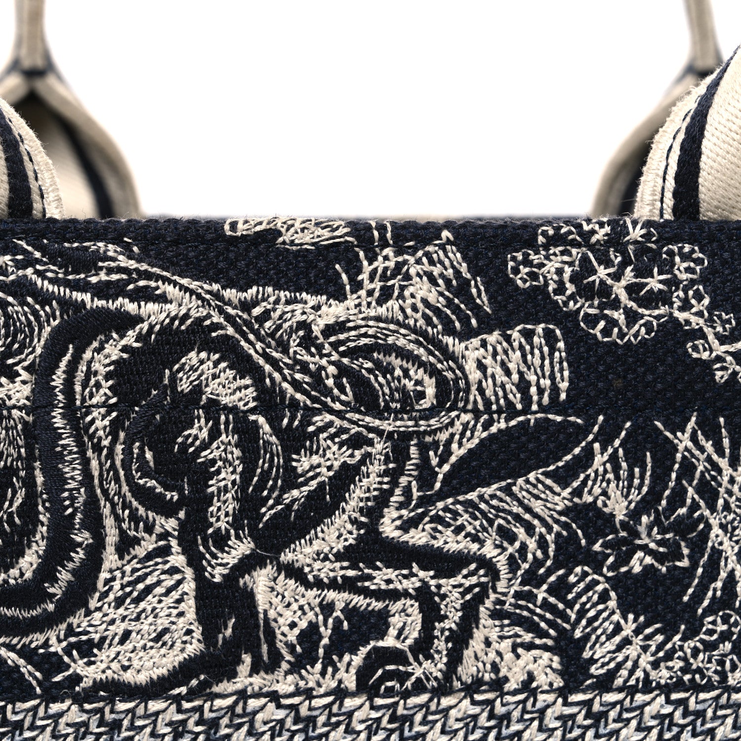 Christian Dior Calfskin Dioriviera Toile De Jouy Small Book Tote With Strap Blue Multicolor 8 of 10
